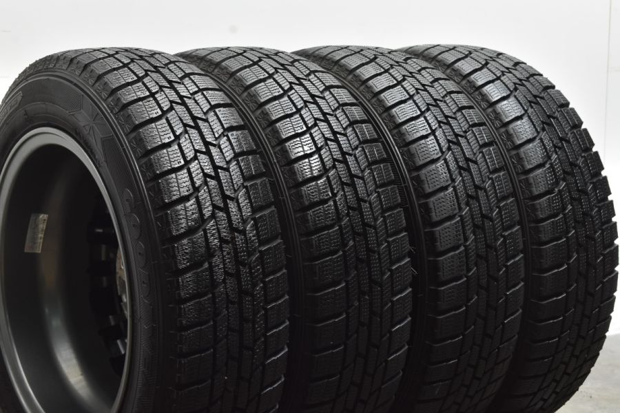 【バリ溝 美品】ラブリオン 14in 5.5J +38 PCD100 グッドイヤー アイスナビ6 165/65R14 タンク パッソ ルーミ トール  ストーリア ブーン