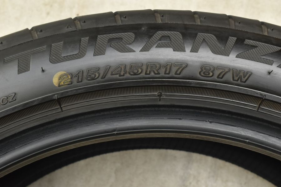 新車外し 2022年製】ブリヂストン トランザ T002 215/45R17 4本