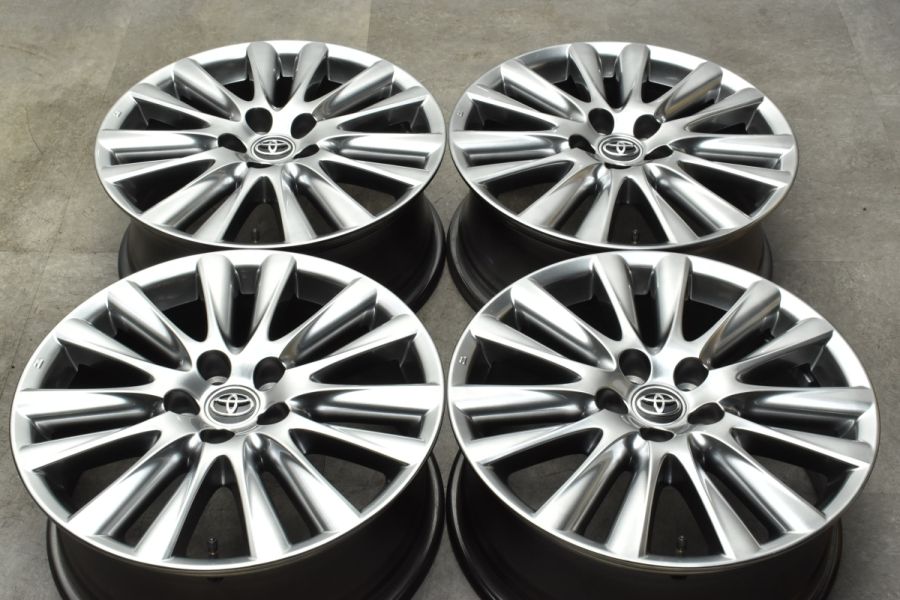 美品】トヨタ 60 ハリアー 18in 7.5J +45 PCD114.3 4本セット RAV4