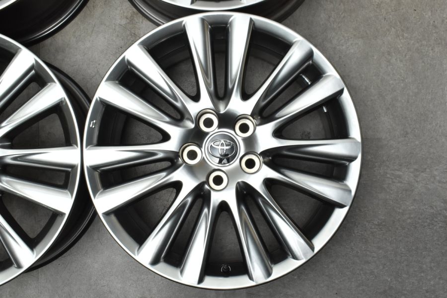 美品】トヨタ 60 ハリアー 18in 7.5J +45 PCD114.3 4本セット RAV4