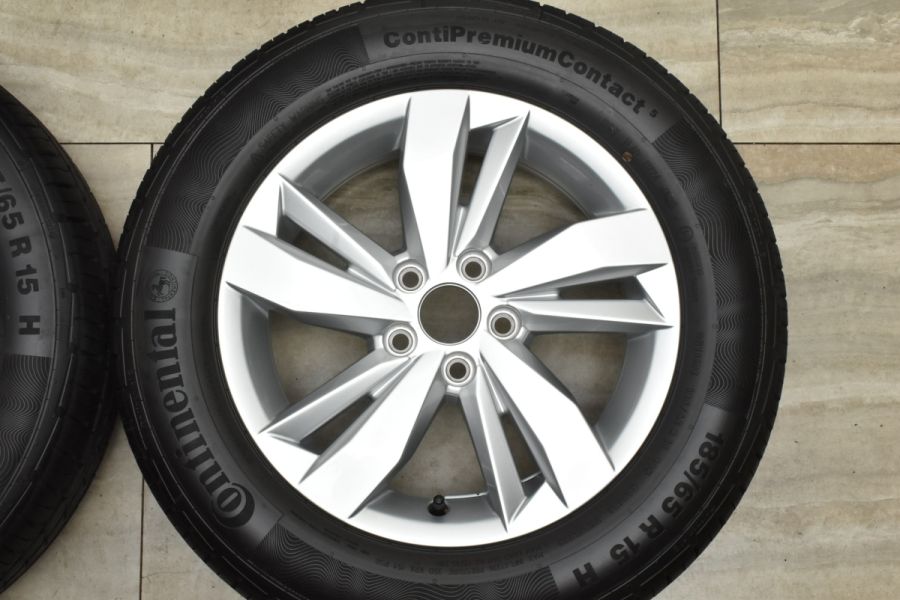 バリ溝 美品】フォルクスワーゲン ポロ 純正 15in 5.5J +40