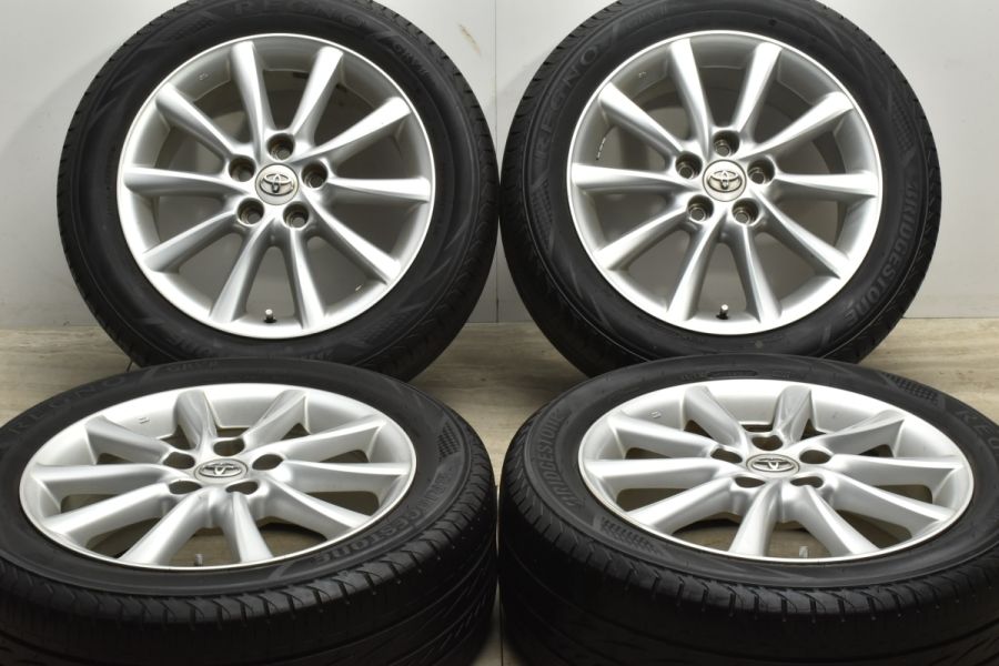 程度良好品】トヨタ エスティマ 純正 17in 7J +50 PCD114.3 ブリヂストン レグノ GRVII 215/55R17 ノーマル戻し  流用 ヤリスクロス C-HR 中古 タイヤホイールセット | パーツ販売ナンバーワン