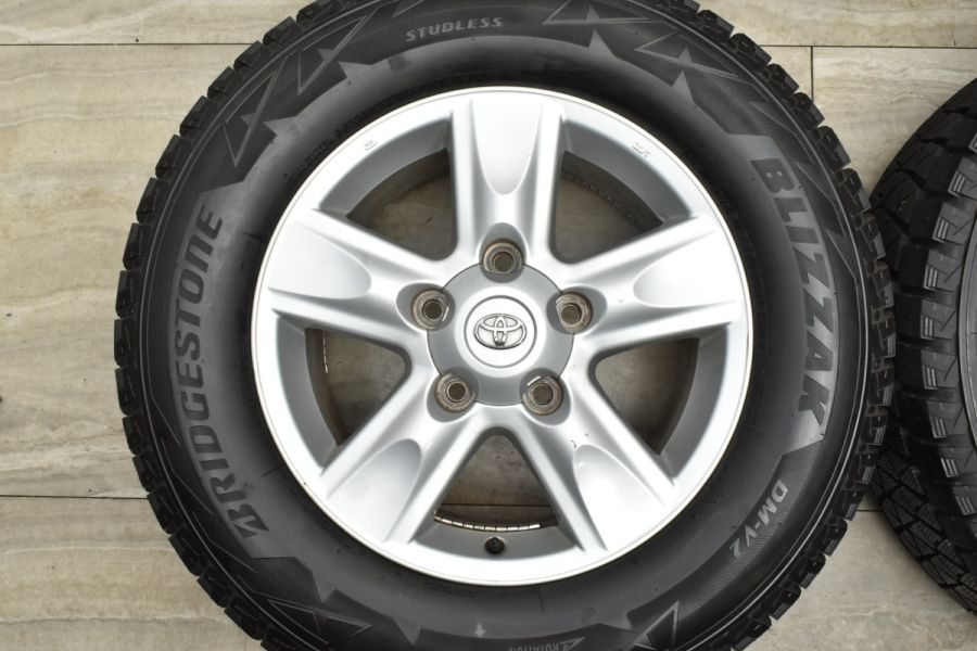 バリ溝】トヨタ ランドクルーザー 200 純正 18in 8J +60 PCD150 ブリヂストン ブリザック DM-V2 285/60R18  スタッドレス 100 シグナス 中古 スタッドレスタイヤホイールセット | パーツ販売ナンバーワン