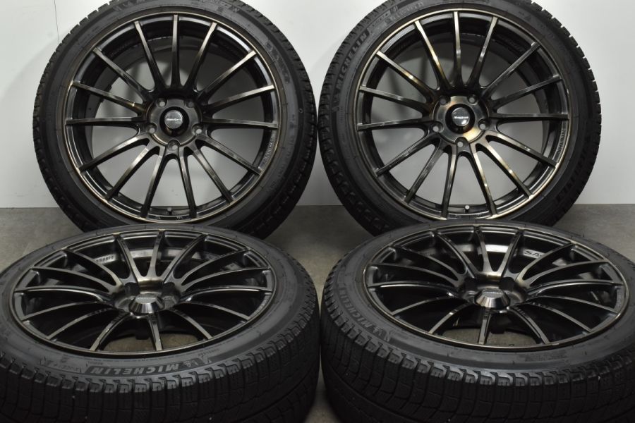 程度良好】WedsSport SA-15R 18in 8.5J +48 PCD114.3 ミシュラン X-ICE3+ 225/45R18 カムリ  クラウン マークX ジューク RX-8 レヴォーグ 中古 スタッドレスタイヤホイールセット | パーツ販売ナンバーワン