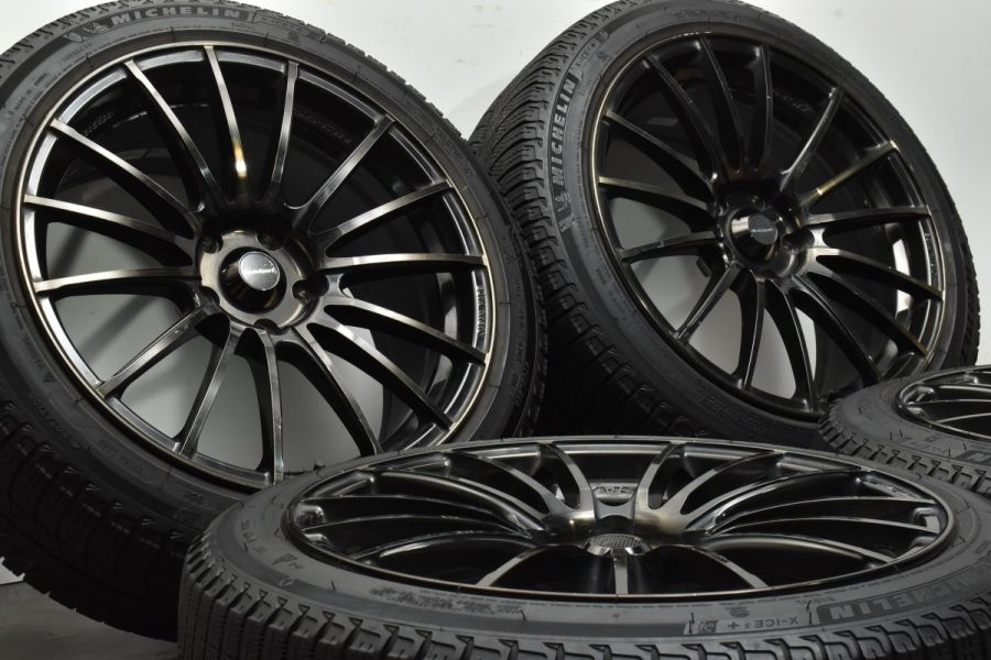 程度良好】WedsSport SA-15R 18in 8.5J +48 PCD114.3 ミシュラン X-ICE3+ 225/45R18 カムリ  クラウン マークX ジューク RX-8 レヴォーグ 中古 スタッドレスタイヤホイールセット | パーツ販売ナンバーワン