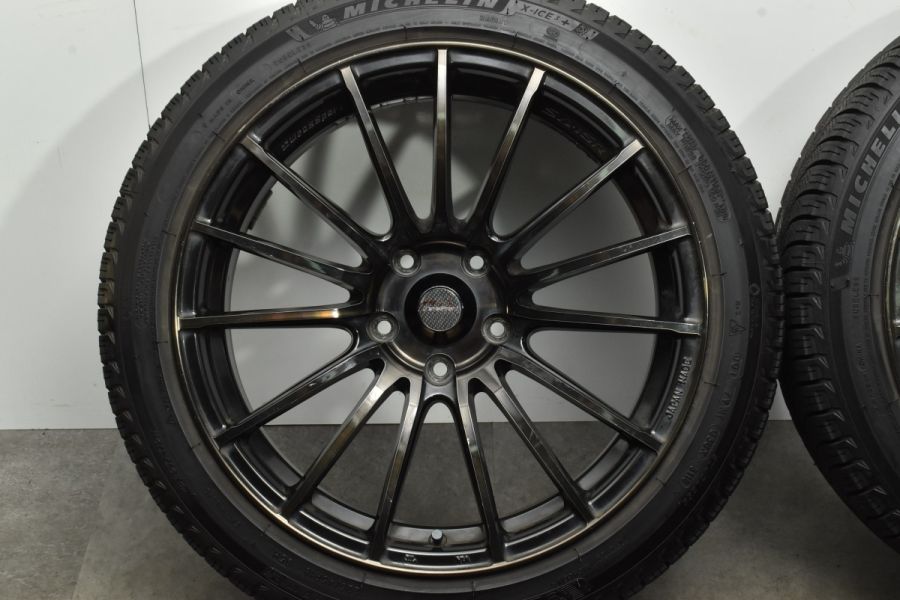 【程度良好】WedsSport SA-15R 18in 8.5J +48 PCD114.3 ミシュラン X-ICE3+ 225/45R18 カムリ  クラウン マークX ジューク RX-8 レヴォーグ