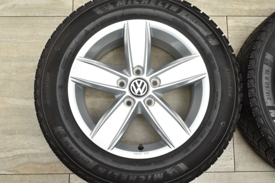 美品！VWフォルクスワーゲン 純正16インチホイールセット215/65R16 即決◇美品◇VW フォルクスワーゲン ゴルフ7 純正ホイール16インチ4本