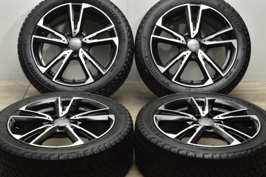 【バリ溝 美品】ユーロテック GAYA SOLI 17in 7J +50 PCD112 ミシュラン X-ICE SNOW 225/45R17  2022年製 アウディ A3 VW ゴルフ パサート