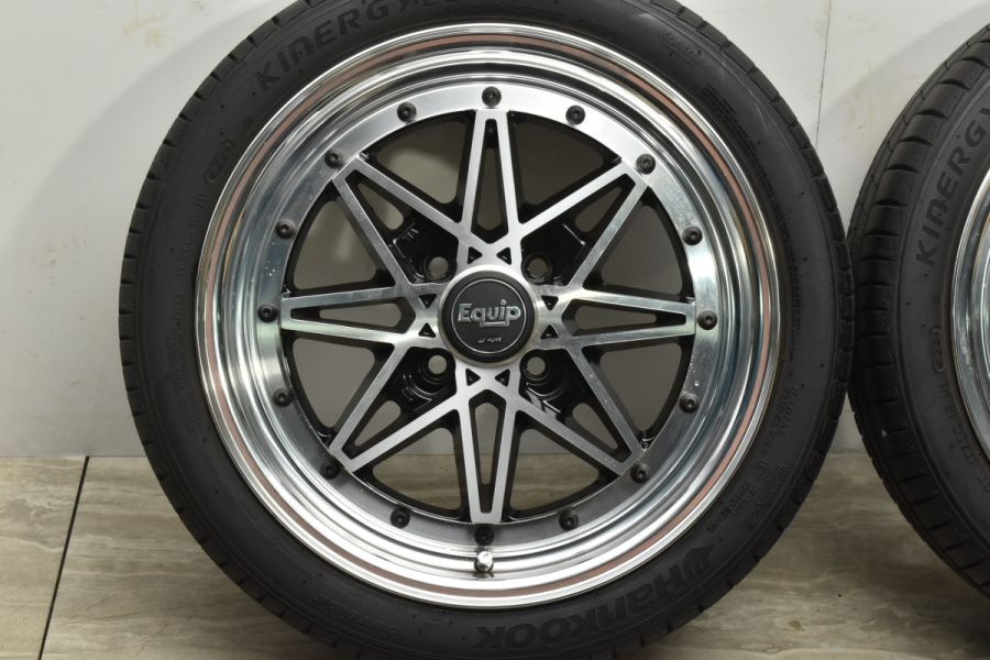 美品 バリ溝】WORK EQUIP 03 15in 5J +42 PCD100 ハンコック KINERGY