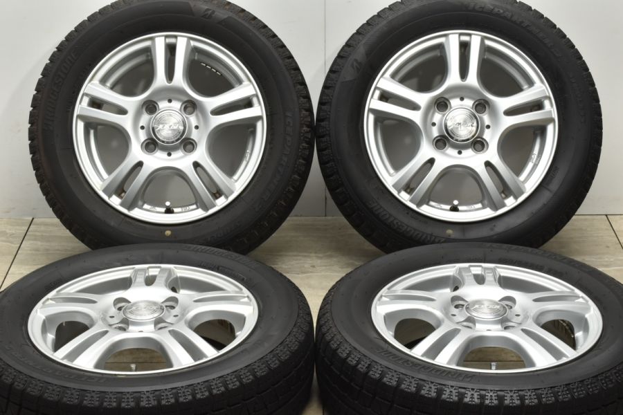 【軽自動車サイズ】JOKER 13in 4.00B +42 PCD100 ブリジストン アイスパートナー2 155/65R13 アルト ワゴンR  ムーヴ ミラ ゼスト モコ