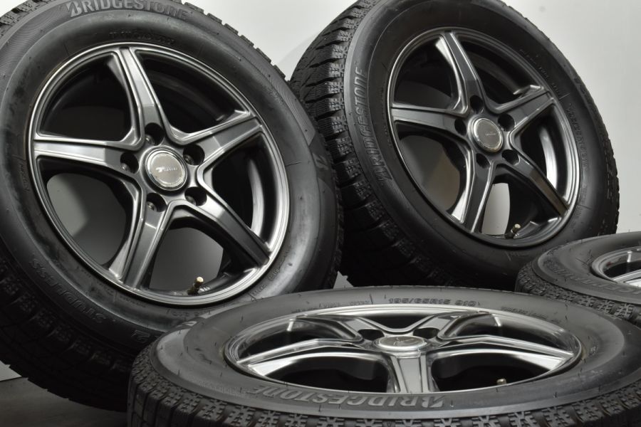 バリ溝 美品】トップラン 15in 5J +53 PCD114.3 ブリジストン アイス 