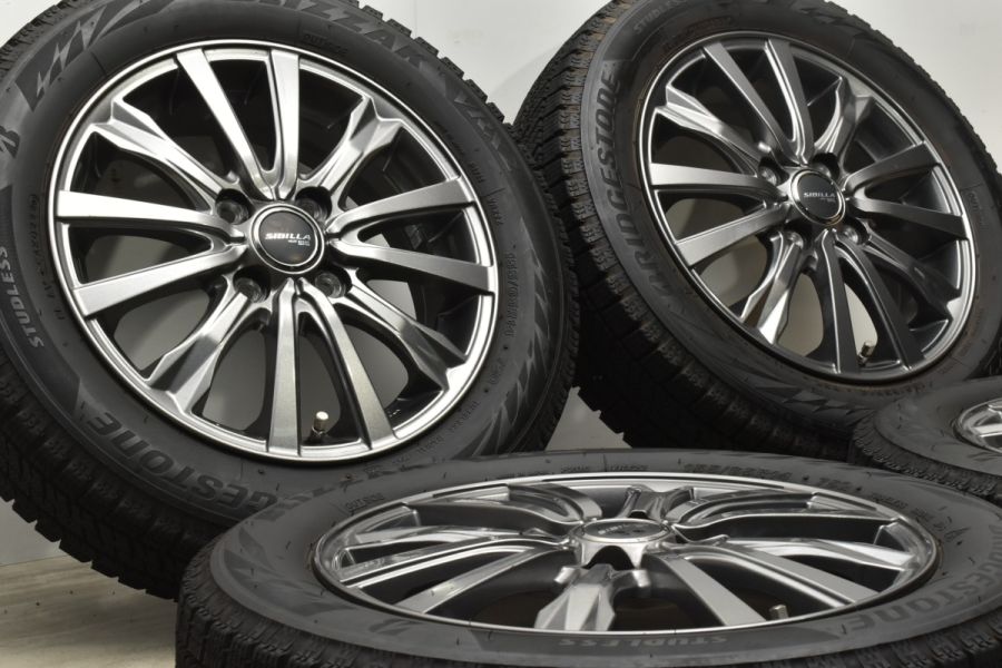 良好品】シビラ NEXT W-5 14in 4.5J +45 PCD100 ブリヂストン