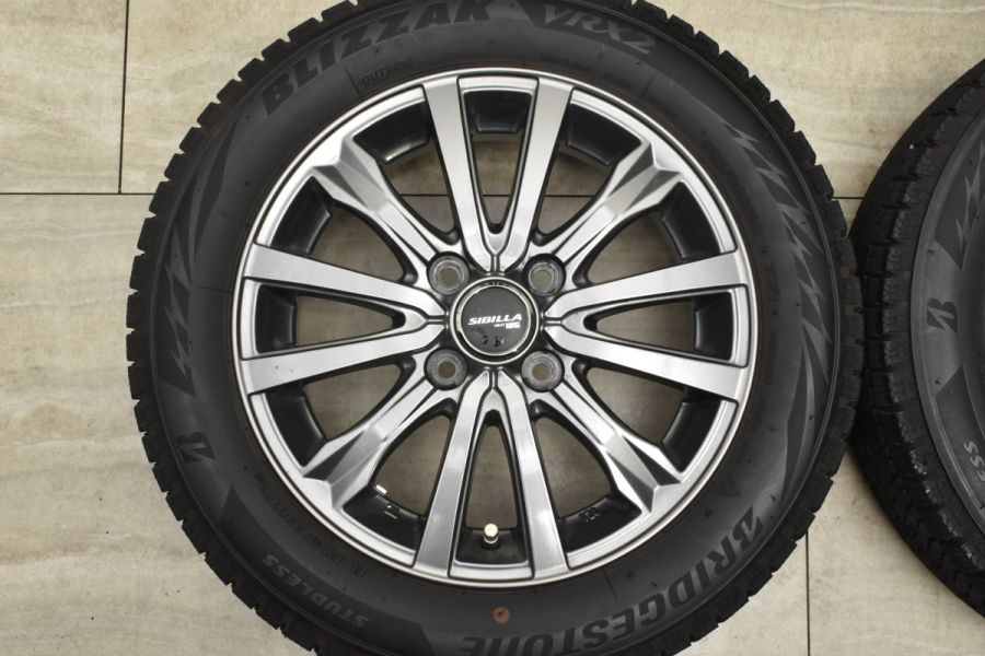 良好品】シビラ NEXT W-5 14in 4.5J +45 PCD100 ブリヂストン