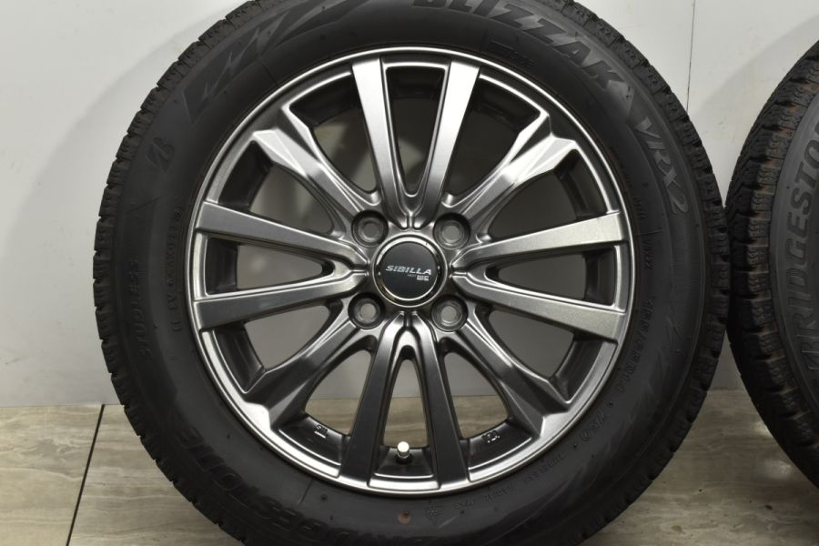 良好品】シビラ NEXT W-5 14in 4.5J +45 PCD100 ブリヂストン