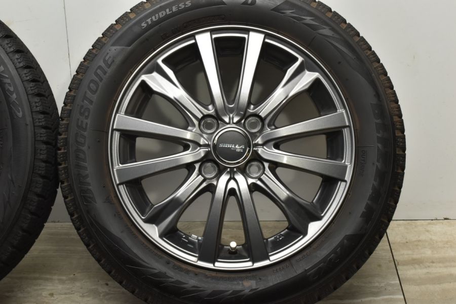 良好品】シビラ NEXT W-5 14in 4.5J +45 PCD100 ブリヂストン