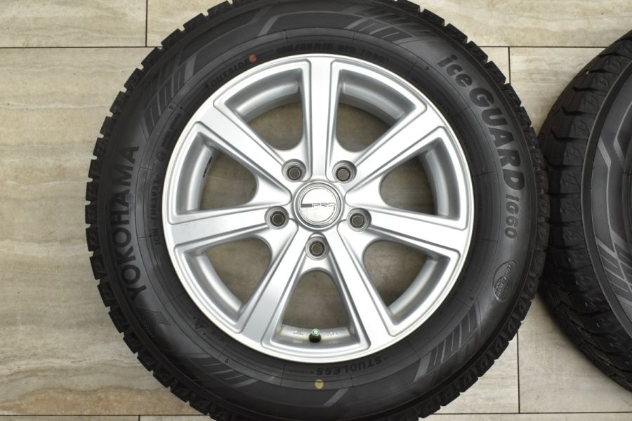 バリ溝】PRD 15in 6J +53 PCD114.3 ヨコハマ アイスガード iG60 195