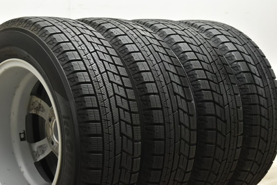 バリ溝】PRD 15in 6J +53 PCD114.3 ヨコハマ アイスガード iG60 195