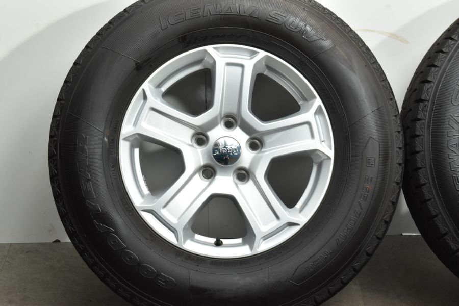 バリ溝 美品】ジープ JL ラングラー 純正 17in 7.5J +44.45 PCD127 