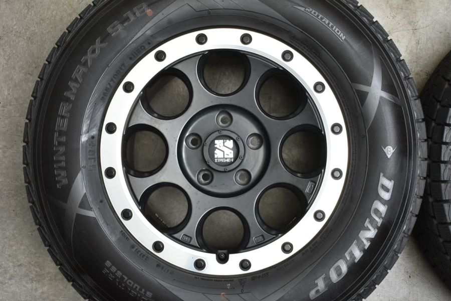 【バリ溝　美品】XTREME-J XJ03 17in 7.5J +40 PCD127 2021年製 ダンロップ ウィンターマックス SJ8  265/70R17 ジープ JK JL ラングラー