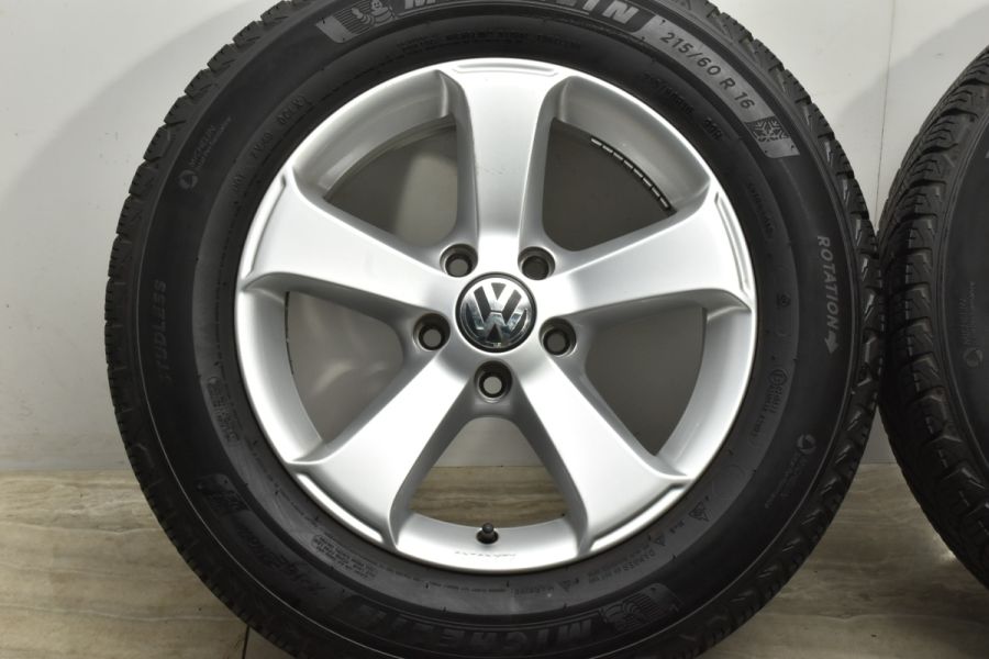 バリ溝】フォルクスワーゲン 7N シャラン 純正 16in 6.5J +33 PCD112