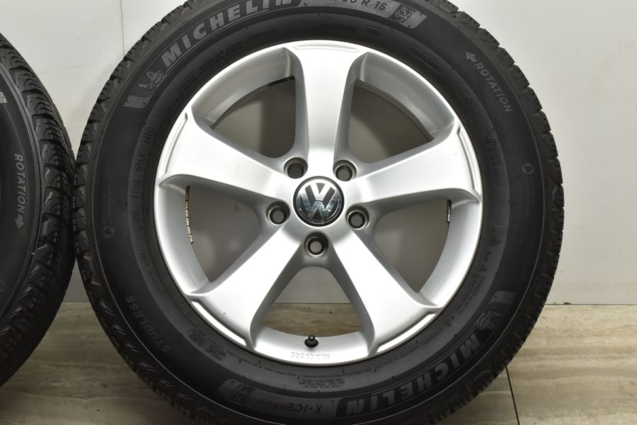 バリ溝】フォルクスワーゲン 7N シャラン 純正 16in 6.5J +33 PCD112