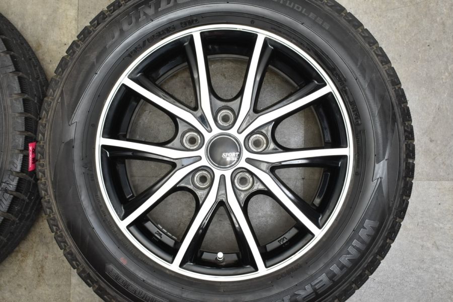 冬タイヤ ☆ 195/60R15 ☆ PCD114ホイール付きスタッドレス ☆ バリ山
