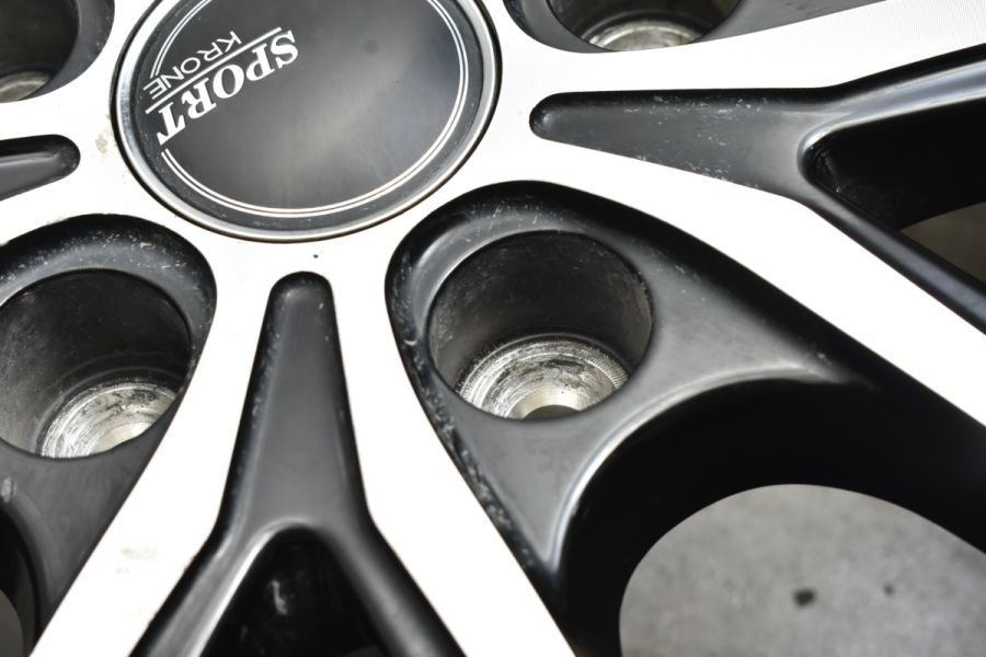 バリ溝】SPORT KRONE 15in 6J+45 PCD114.3 ダンロップ