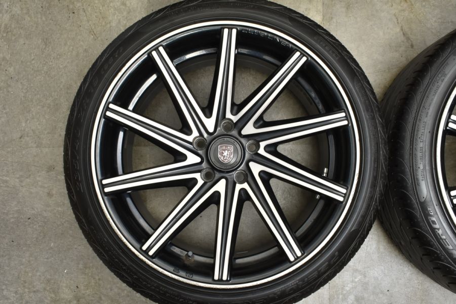 バリ溝】クラブリネア ロッシ FF 19in 9J +48 PCD114.3 ピレリ P-ZERO