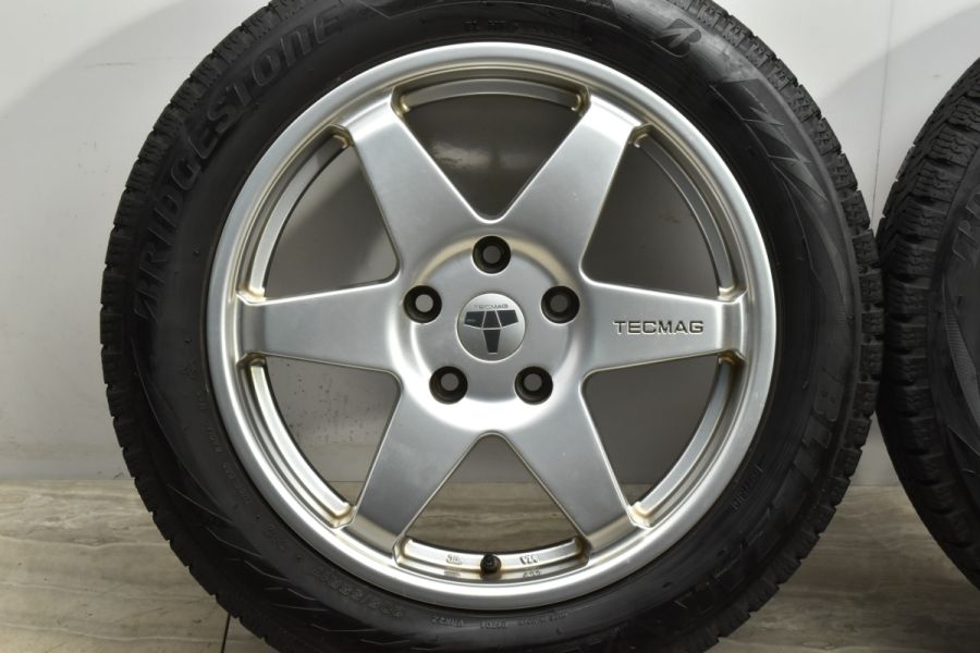 バリ溝】テクマグ タイプ 206R 17in 7J +45 PCD120 ブリヂストン 