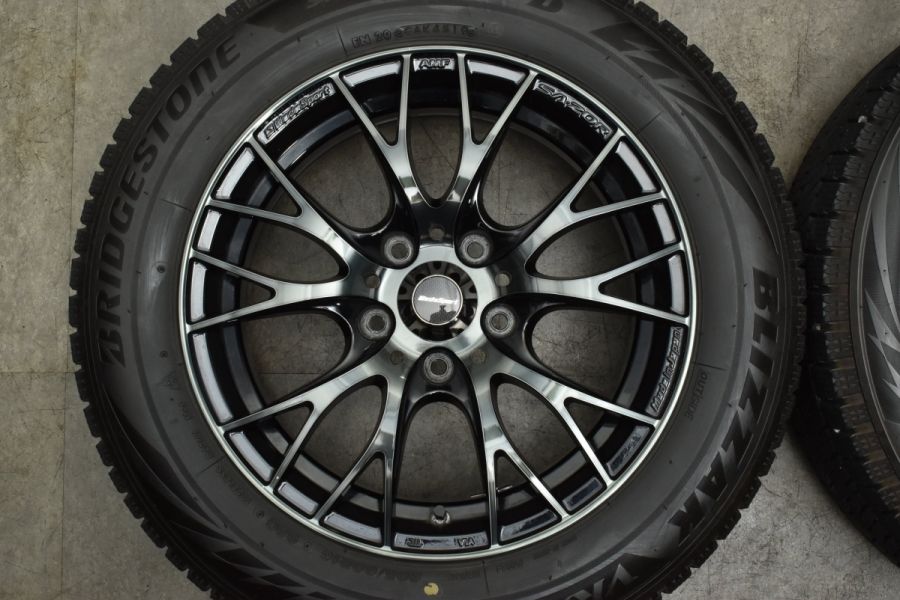 【美品 バリ溝】ウェッズ WedsSport SA-20R 16in 7J +52 PCD114.3 ブリザック VRX2 205/60R16 ノア  ヴォクシー ステップワゴン アクセラ