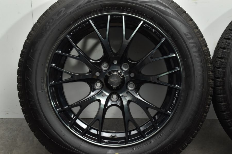 【美品 バリ溝】ウェッズ WedsSport SA-20R 16in 7J +52 PCD114.3 ブリザック VRX2 205/60R16 ノア  ヴォクシー ステップワゴン アクセラ