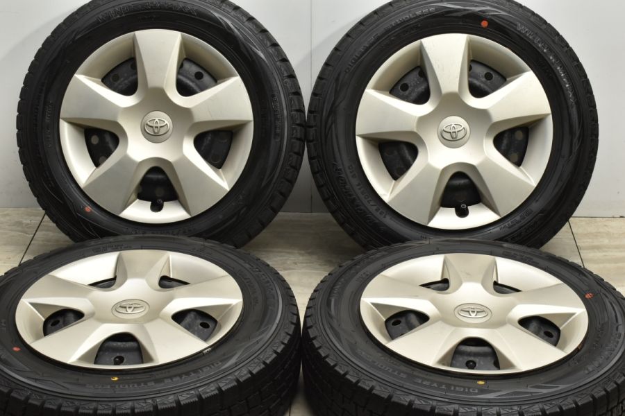 【バリ溝】トヨタ KGC30 パッソ プラスハナ 純正 14in 5J +35 ダンロップ ウィンターマックス WM01 165/70R14 ヴィッツ  アクア