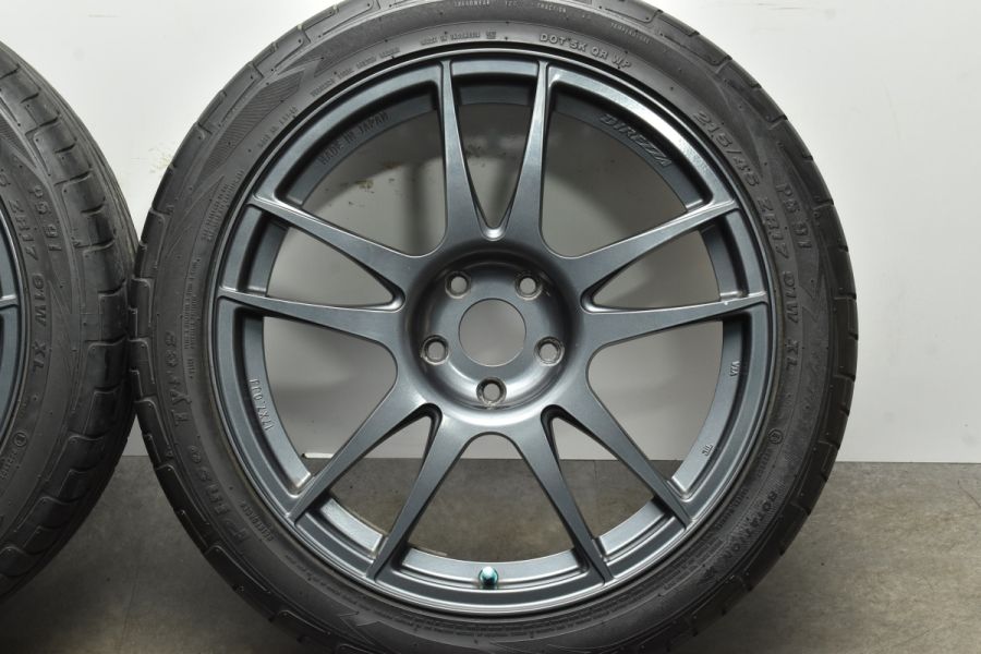 【程度良好品】ディレッツァ RSC 17in 7J +48 PCD100 ピンソ PS91 215/45R17 インプレッサ レガシィ BRZ 86  プリウス カローラスポーツ