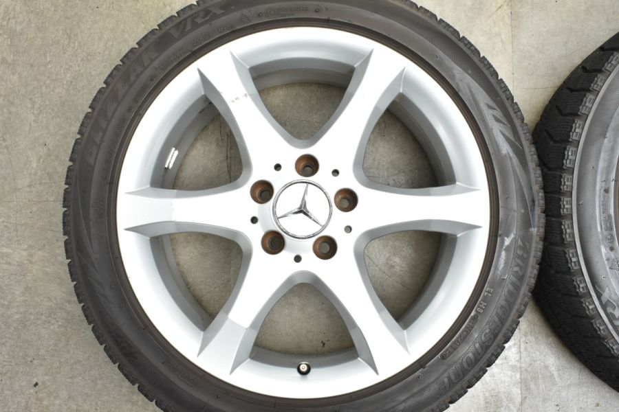 【正規品】ベンツ W203 Cクラス 純正 17in 7.5J +36 8.5J +34 PCD112 ブリヂストン 225/45R17  245/40R17 ノーマル戻し C209 CLKクラス