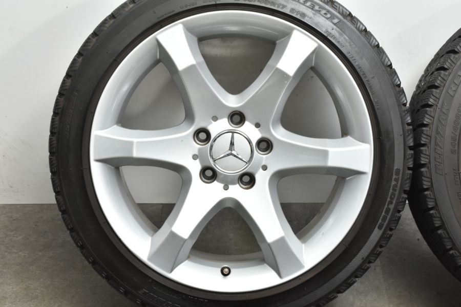 【正規品】ベンツ W203 Cクラス 純正 17in 7.5J +36 8.5J +34 PCD112 ブリヂストン 225/45R17  245/40R17 ノーマル戻し C209 CLKクラス