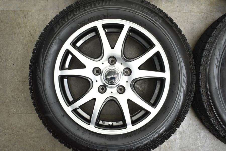 【程度良好品】WEDS GYLE 15in 6J +53 PCD114.3 ブリヂストン ブリザック VRX 185/65R15 ホンダ フリード  トヨタ ジャパンタクシー 等に