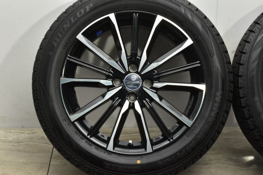 ほぼ新品ヴァルキリー17インチ &ダンロップウィンターマックス215/60R17 業販品 DUNLOP WINTER MAXX SJ8+ 215/60R17 96Q SMACK VALKYRIE