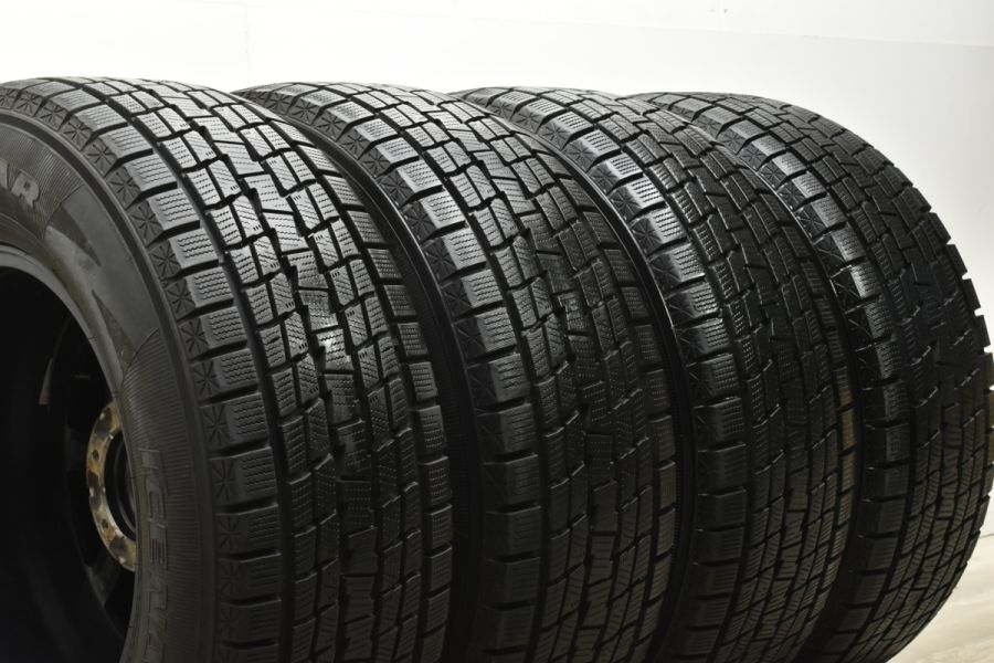 【バリ溝】ロードマックス WF-8 17in 7.5J+25 PCD139.7 グッドイヤー アイスナビ SUV 265/65R17 プラド  ハイラックス サーフ スタッドレス