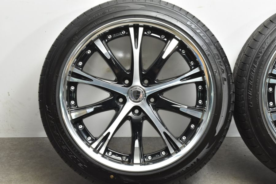 美品 バリ溝】WORK シュバート SC4 19in 8J +55 PCD114.3 ファイア