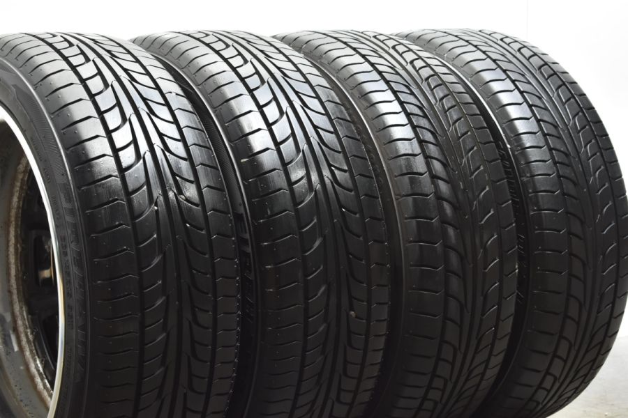 【美品 バリ溝】WORK シュバート SC4 19in 8J +55 PCD114.3 ファイアストーン 225/45R19 C-HR エスティマ  オデッセイ ヴェゼル アクセラ