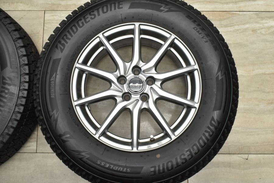 バリ溝 美品】ユーロスピード 16in 6.5J +50 PCD100 ブリヂストン 