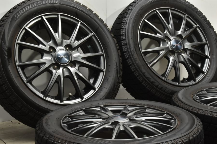 WEDS VELVA SPORT 14in 4.5J +45 PCD100 ブリヂストン ブリザック VRX 155/65R14 N-BOX デイズ  ワゴンR アルト タント ムーヴ