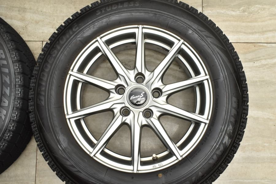 【ティアナ セレナなどに】ユーロストリーム 16in 6.5J +38 PCD114.3 ブリヂストン ブリザック VRX 205/65R16  ステージア アルファード