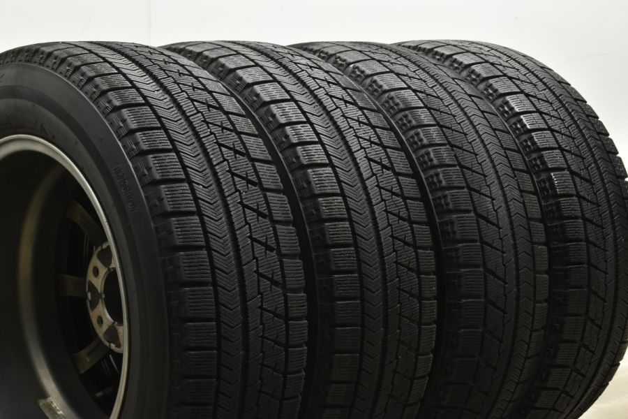 【ティアナ セレナなどに】ユーロストリーム 16in 6.5J +38 PCD114.3 ブリヂストン ブリザック VRX 205/65R16  ステージア アルファード