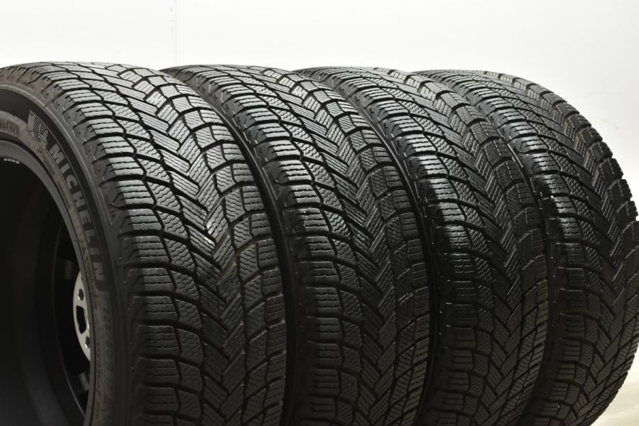 【バリ溝 美品】ボルベット 17in 7.5J +29 PCD112 ミシュラン X-ICE SNOW 225/50R17 アウディ A4 A5 A6  スタッドレス BORBET