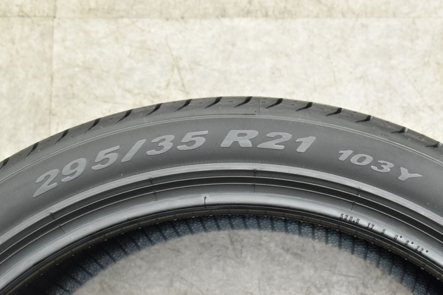 【2022年製 未走行 超バリ溝】ピレリ P-ZERO 295/35R21 ポルシェ 承認 N0 2本 958 カイエン ベンツ X253  GLCクラス マセラティ レヴァンテ