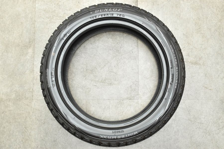 バリ溝】ダンロップ ウィンターマックス WM01 165/55R15 4本 N-BOX N