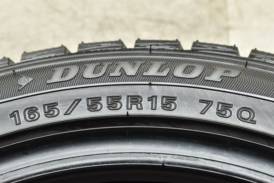 バリ溝】ダンロップ ウィンターマックス WM01 165/55R15 4本 N-BOX N