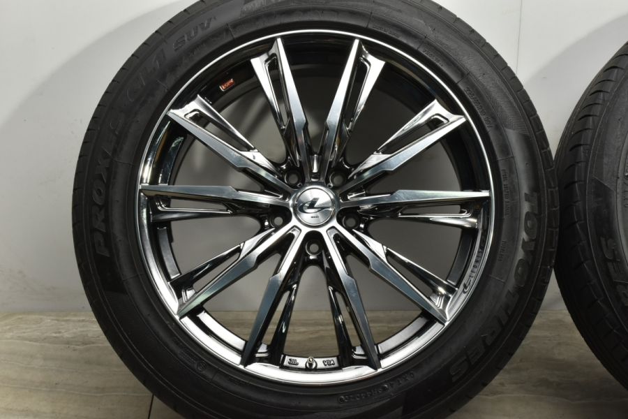 美品 バリ溝】WEDS LEONIS GX 19in 8J +43 PCD114.3 トーヨー プロクセス CL1 SUV 225/55R19  レクサス NX ハリアー RAV4 エクストレイル 中古 タイヤホイールセット | パーツ販売ナンバーワン