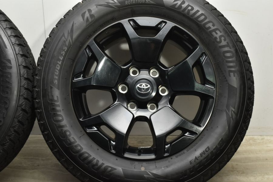 美品】トヨタ ハイラックス Ｚ ブラックラリーエディション 純正 18in 7.5J +30 PCD139.7 ブリヂストン ブリザック DM-V3  265/60R18 中古 スタッドレスタイヤホイールセット | パーツ販売ナンバーワン